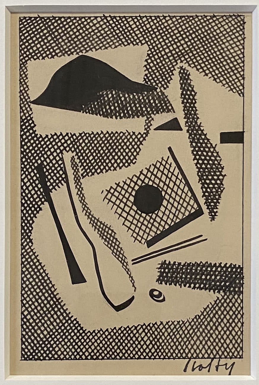 Carl Holty, Ink Study IIII BSketchbook #4, c. 1935