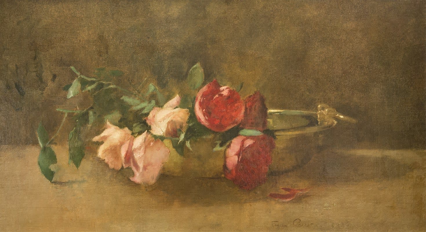 Roses in a Copper Bowl (also Roses in a Dish)