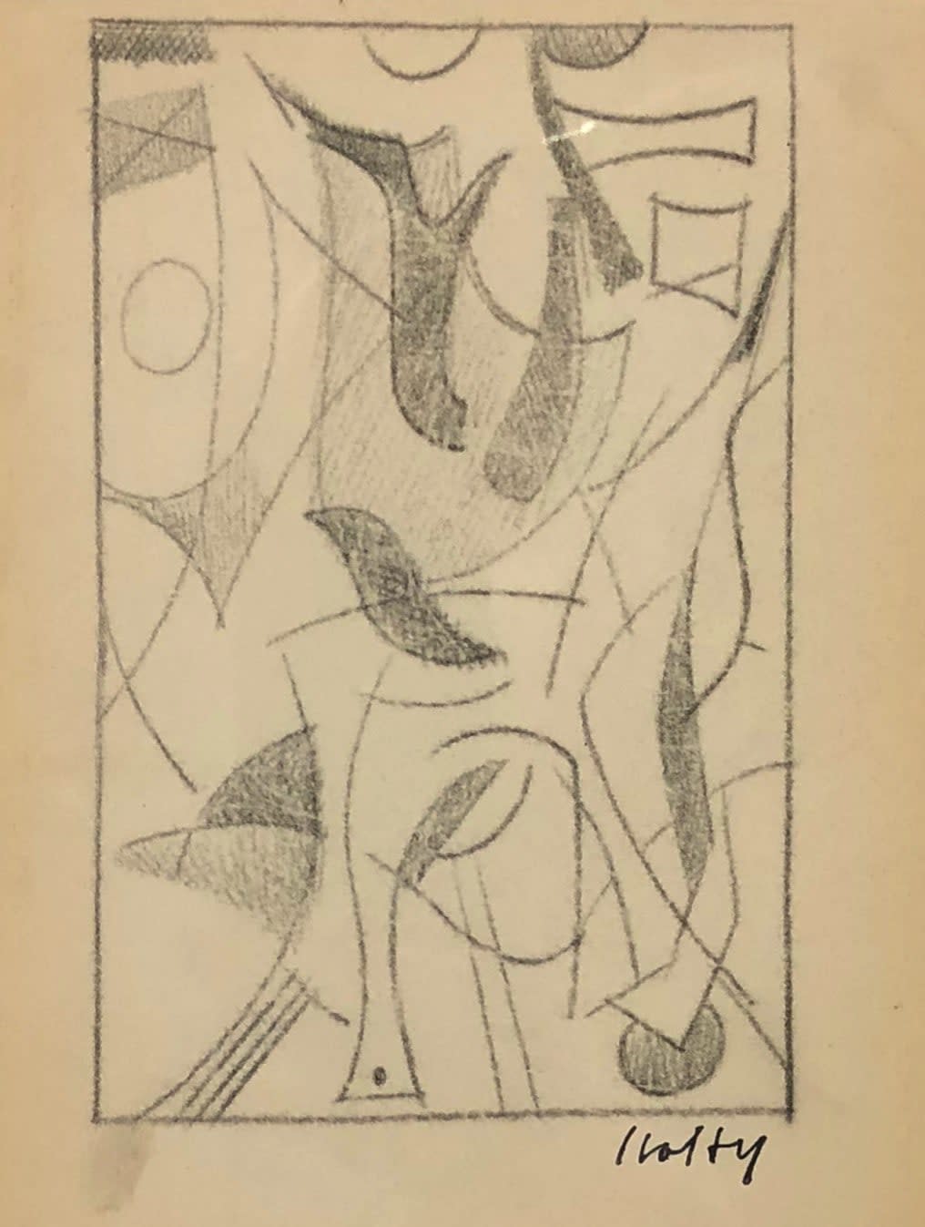 Carl Holty, Horse and RiderSketchbook #2, c. 1935