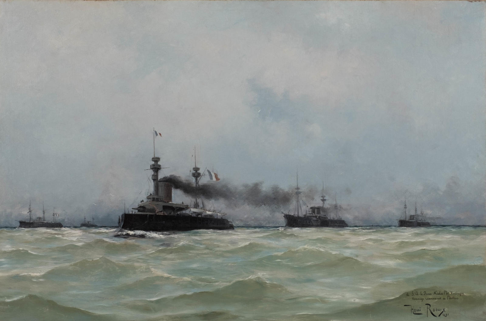 French Battleships at Sea
