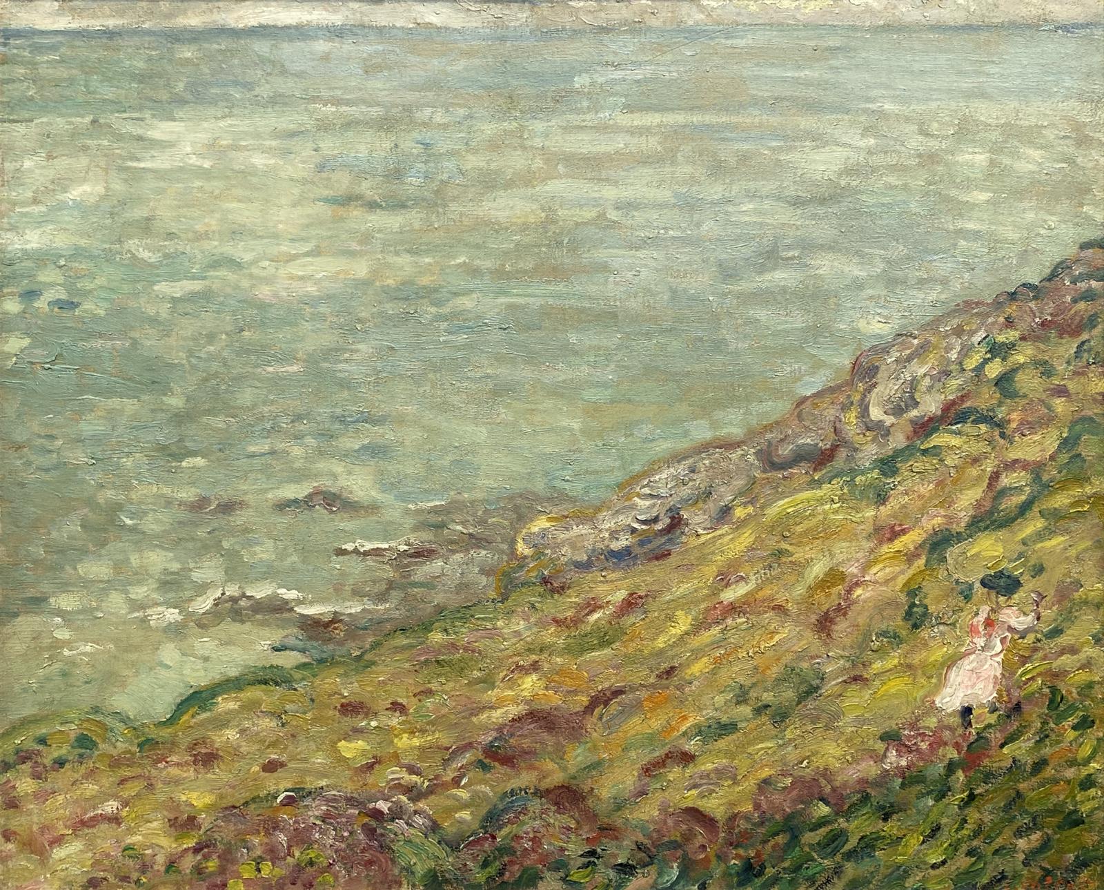 Promeneuse au Bord de la Mer