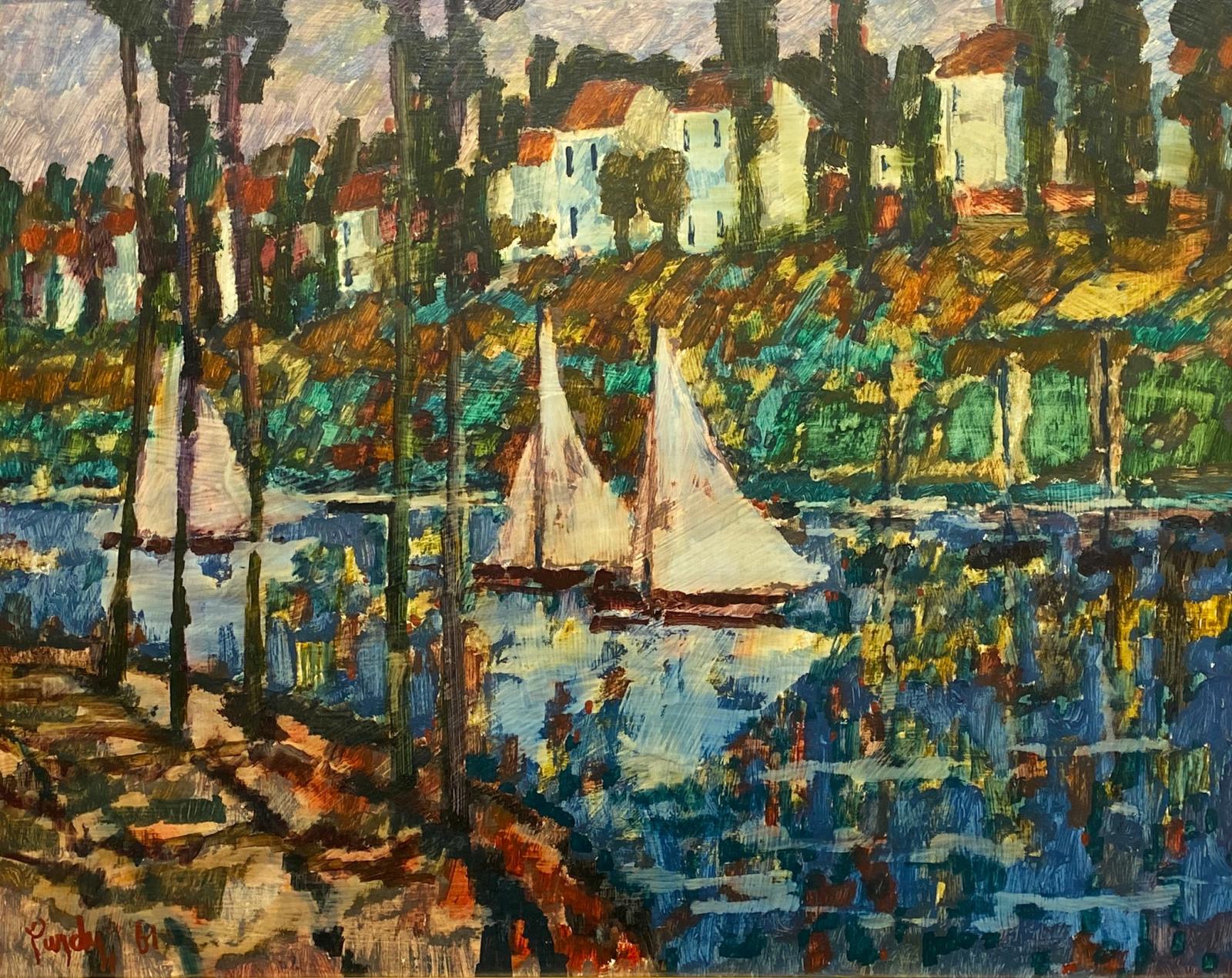 Sailboats on the River