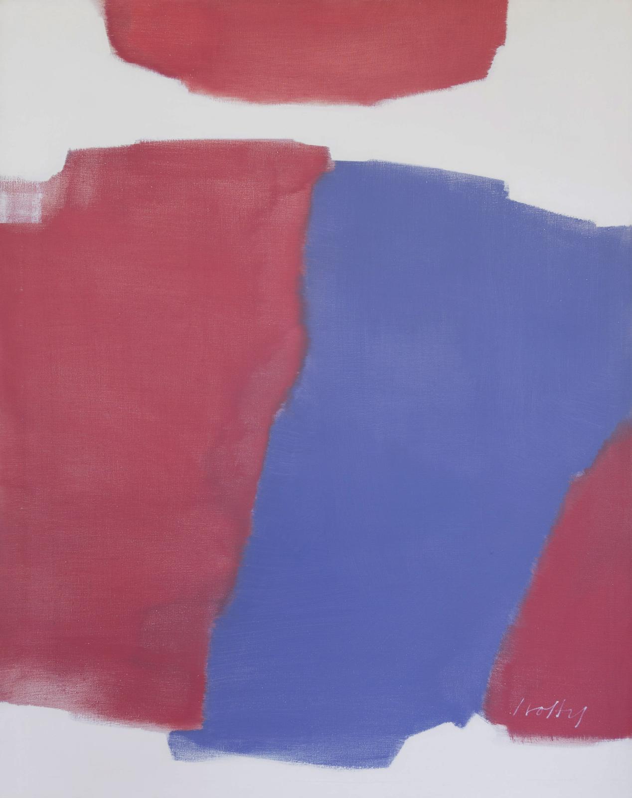 Carl Holty, Moving Red, 1963