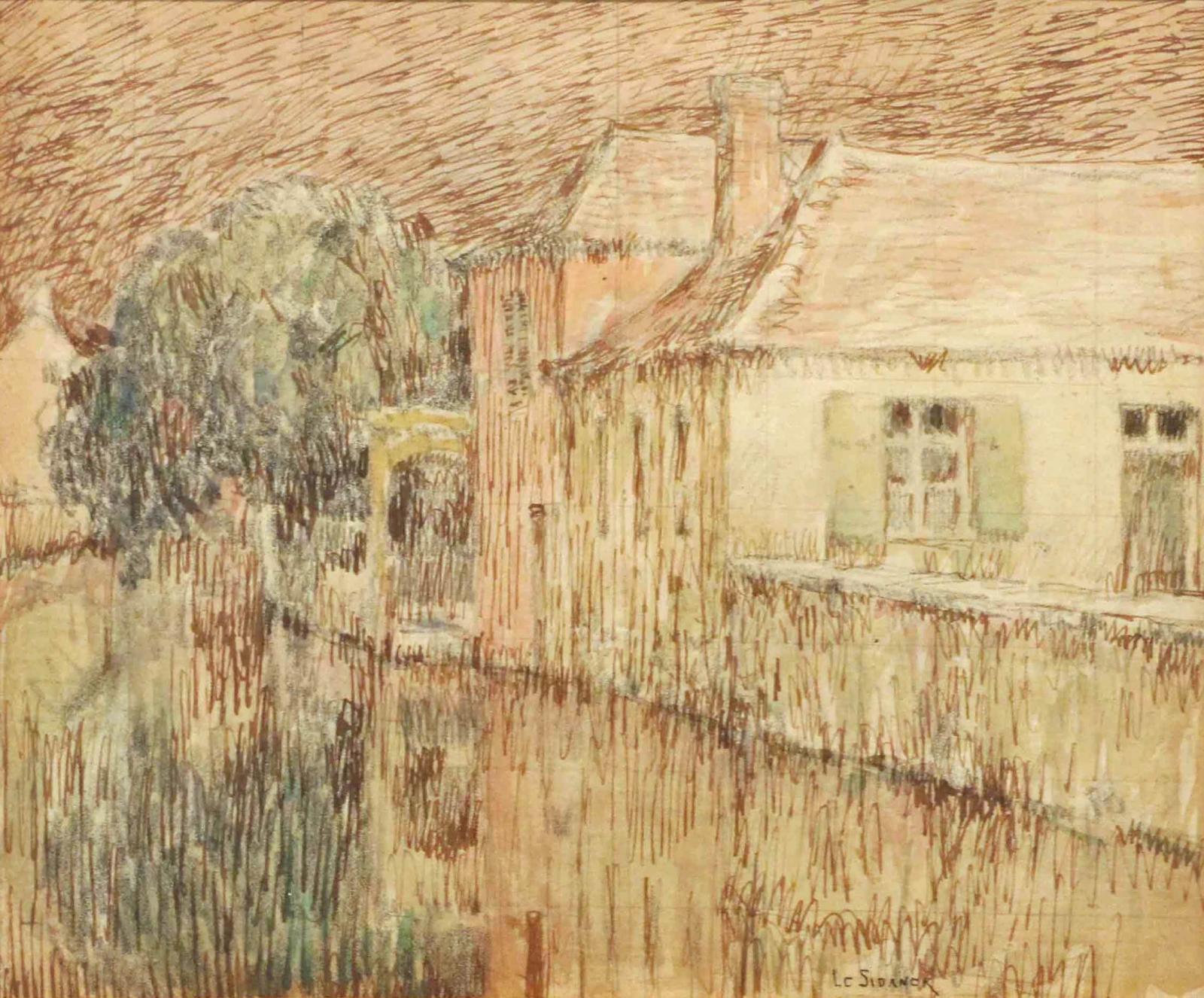 Henri Le Sidaner, Maison sur le Canal, Nemours, 1903