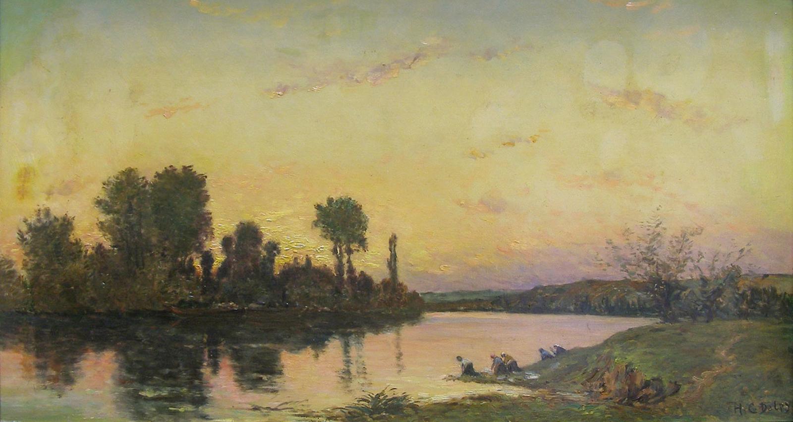 Lavandières, Bord de Rivière