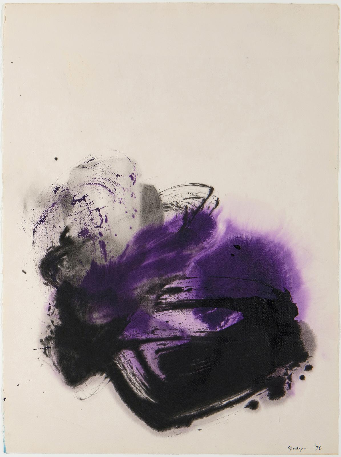Cleve Gray, Gesture: Purple, 1976