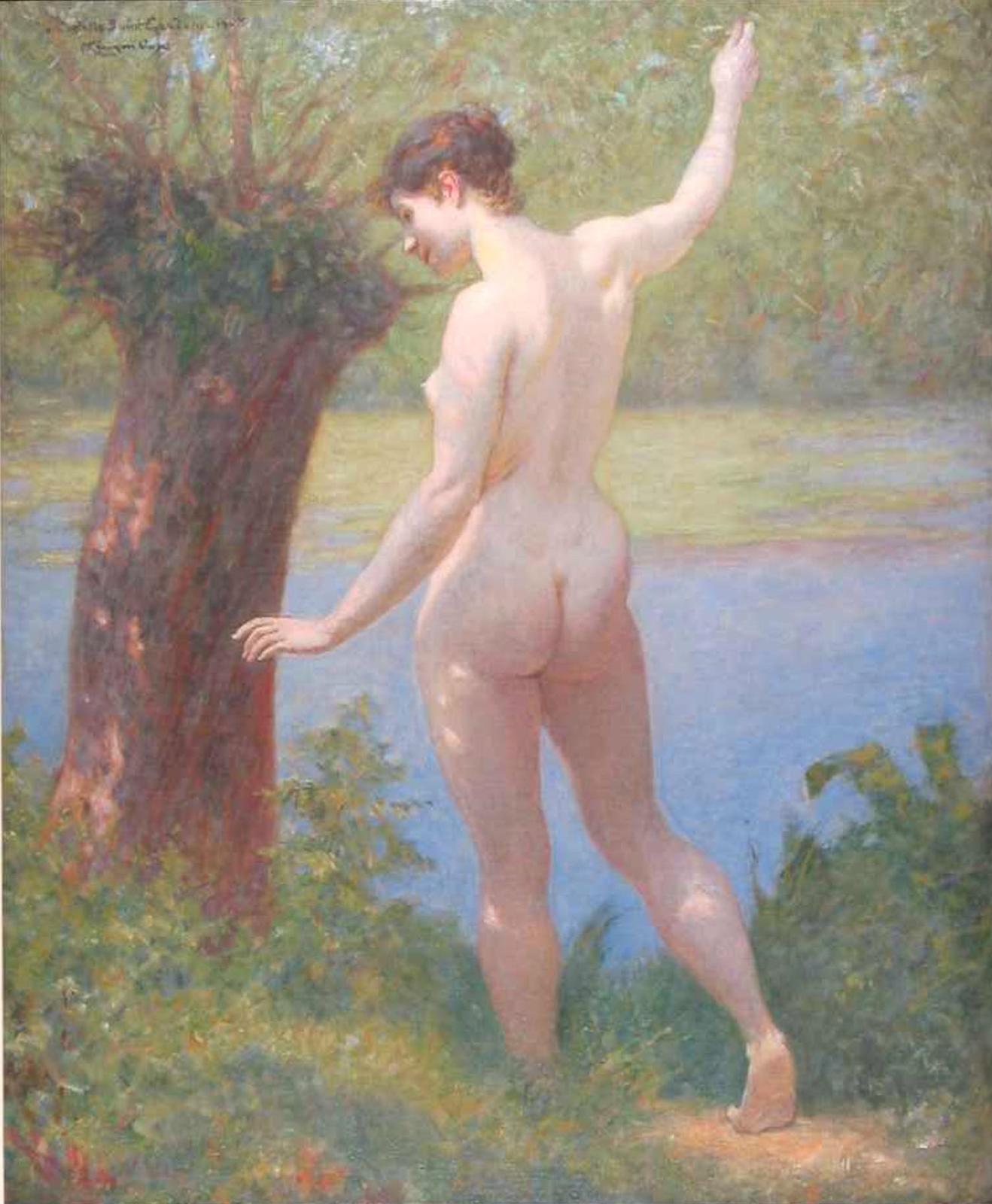 Nude by River's Edge