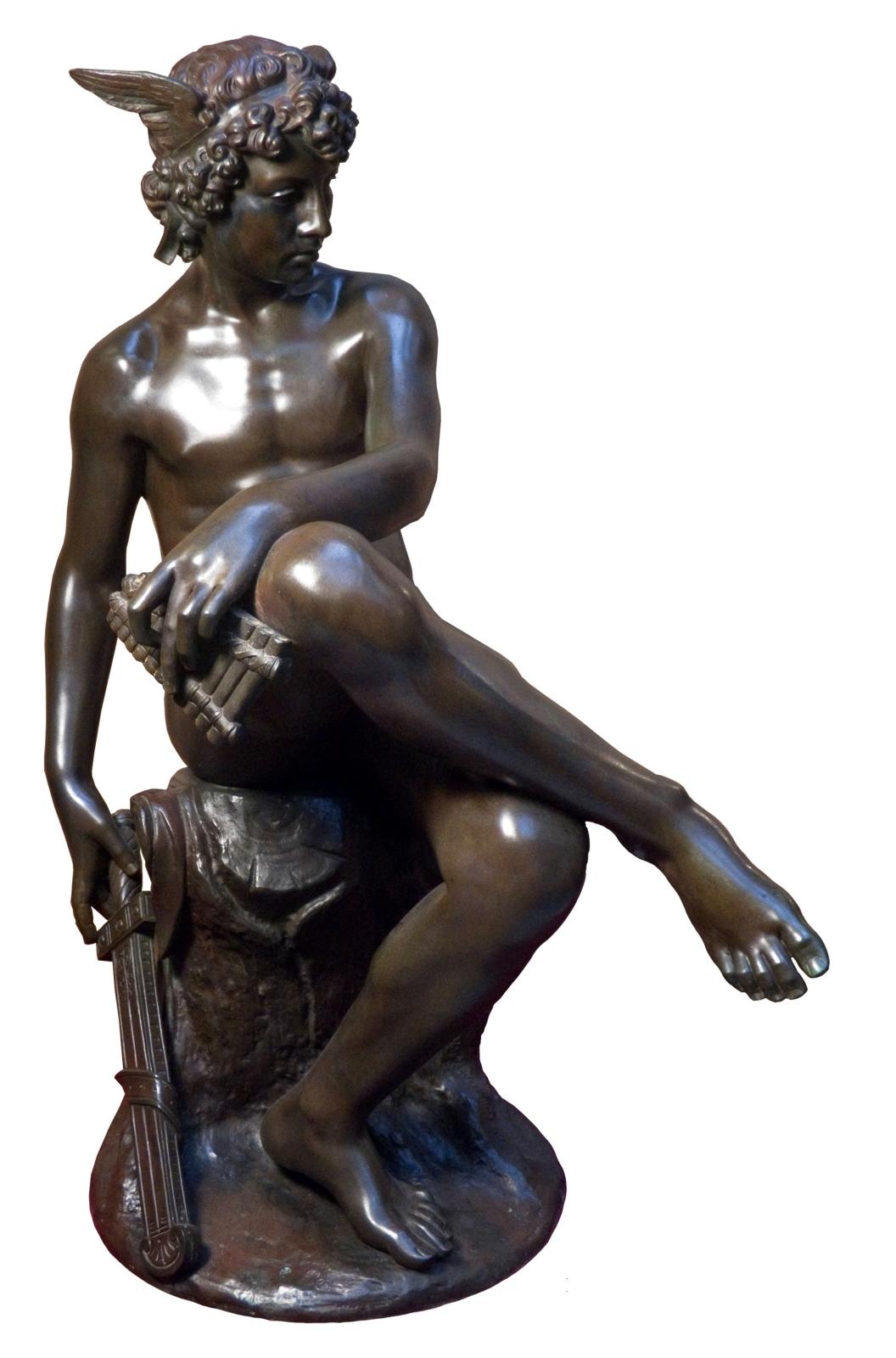 Marius Pierre Montagne, Seated Mercury, Circa 1867