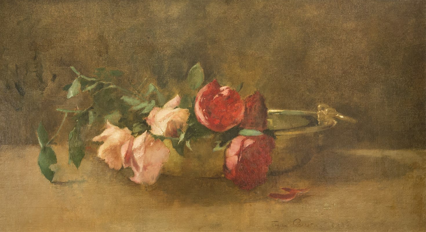 Roses in a Copper Bowl