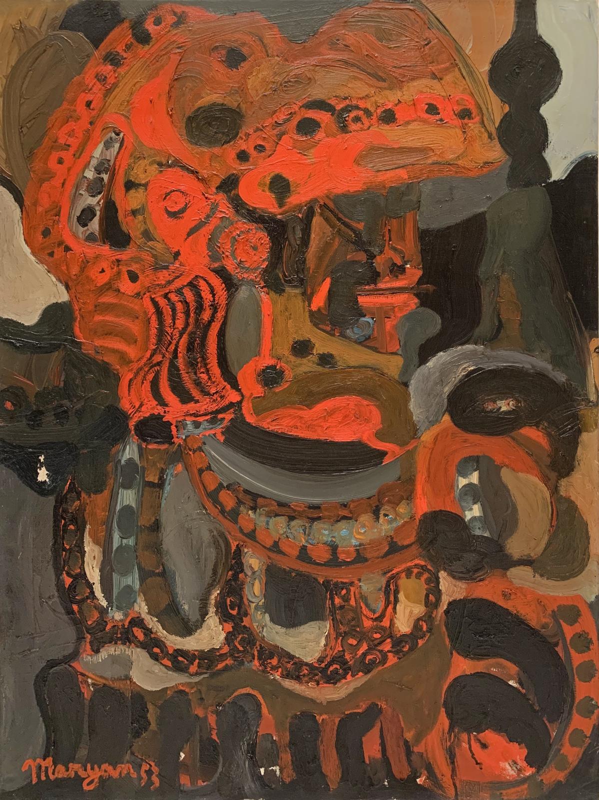 Pinchas Maryan, Orange Helmet, 1953