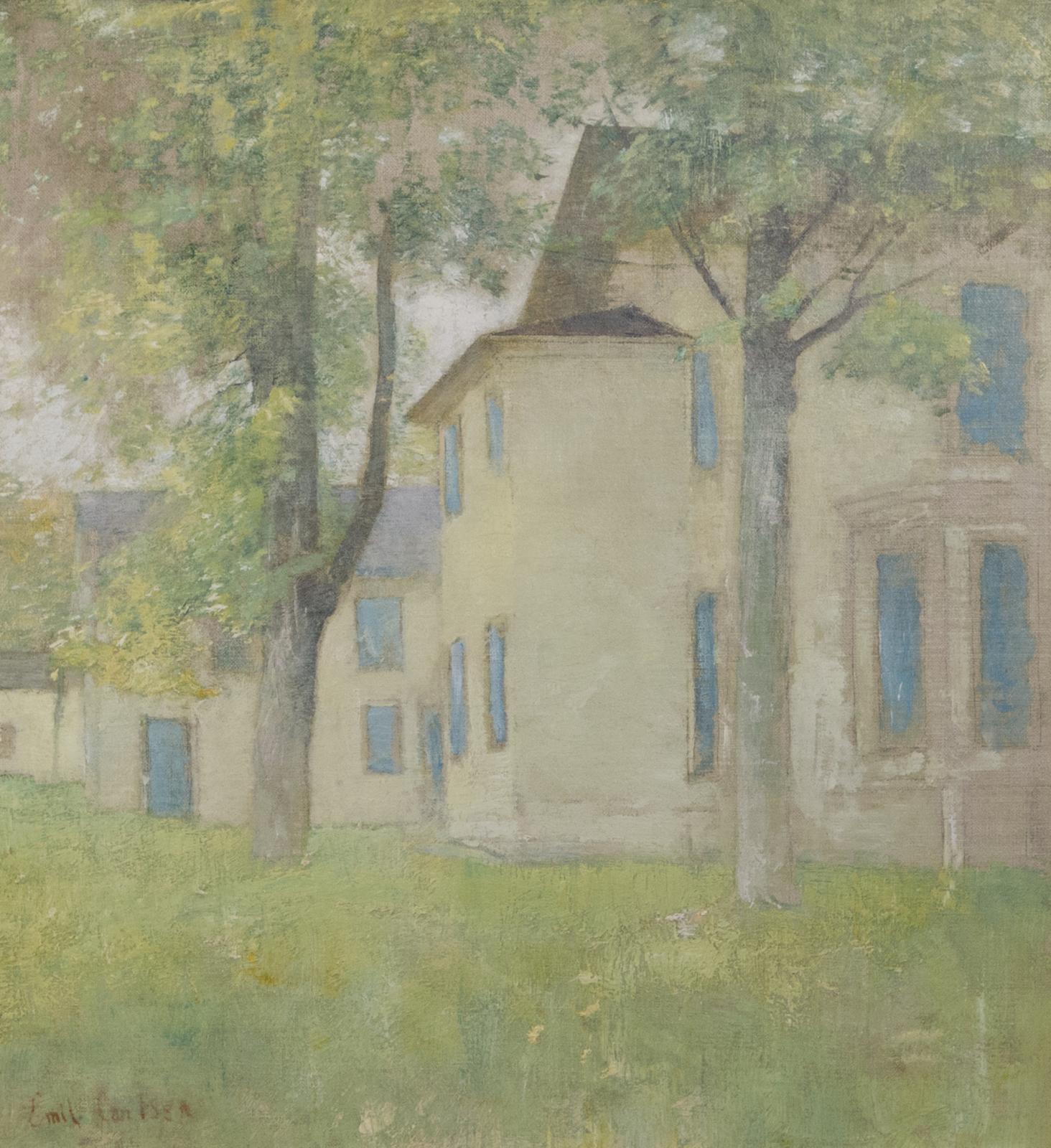 Soren Emil Carlsen, House with Blue Shutters, Circa 1925