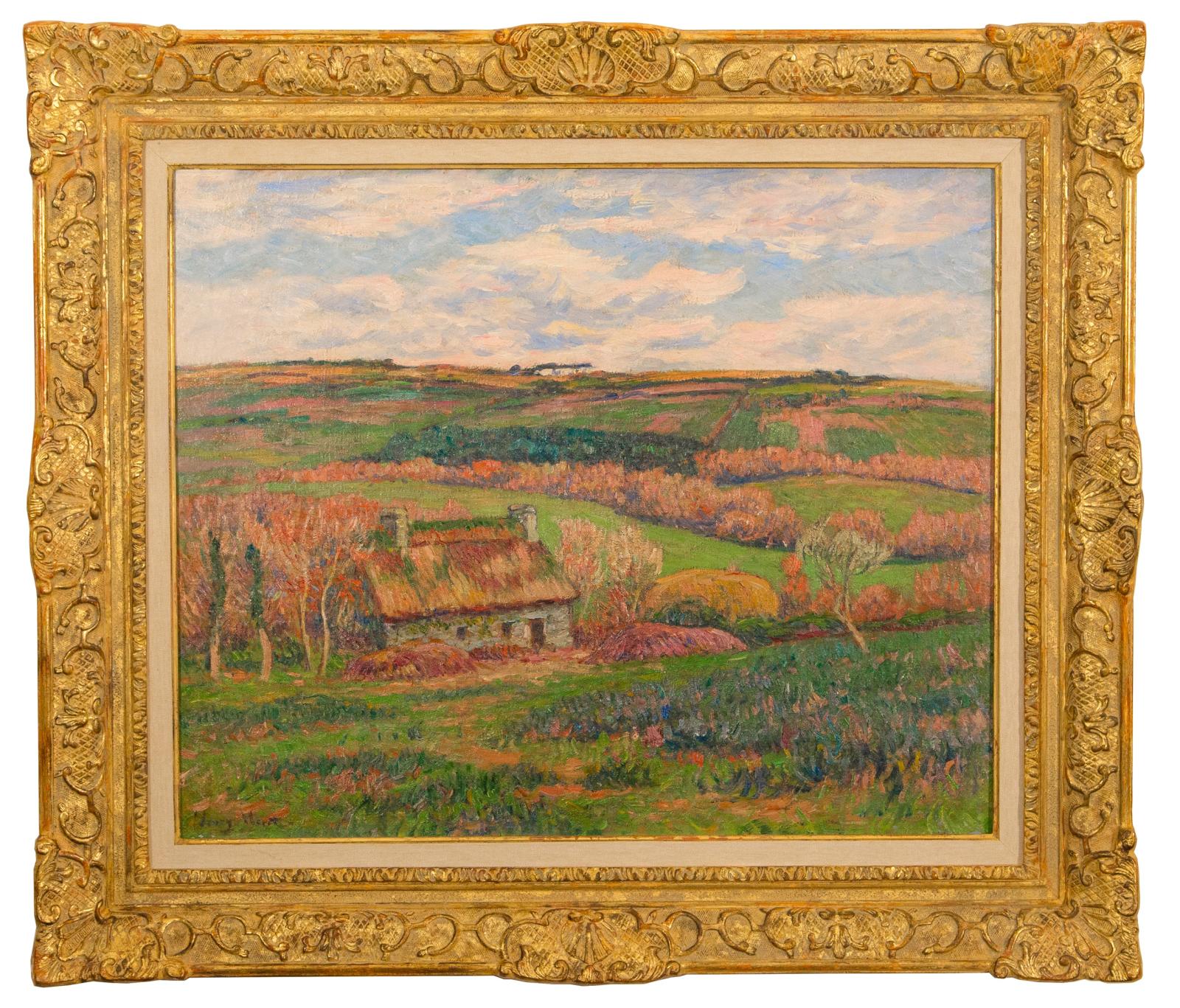 Paysage à la Chaumière Bretonne