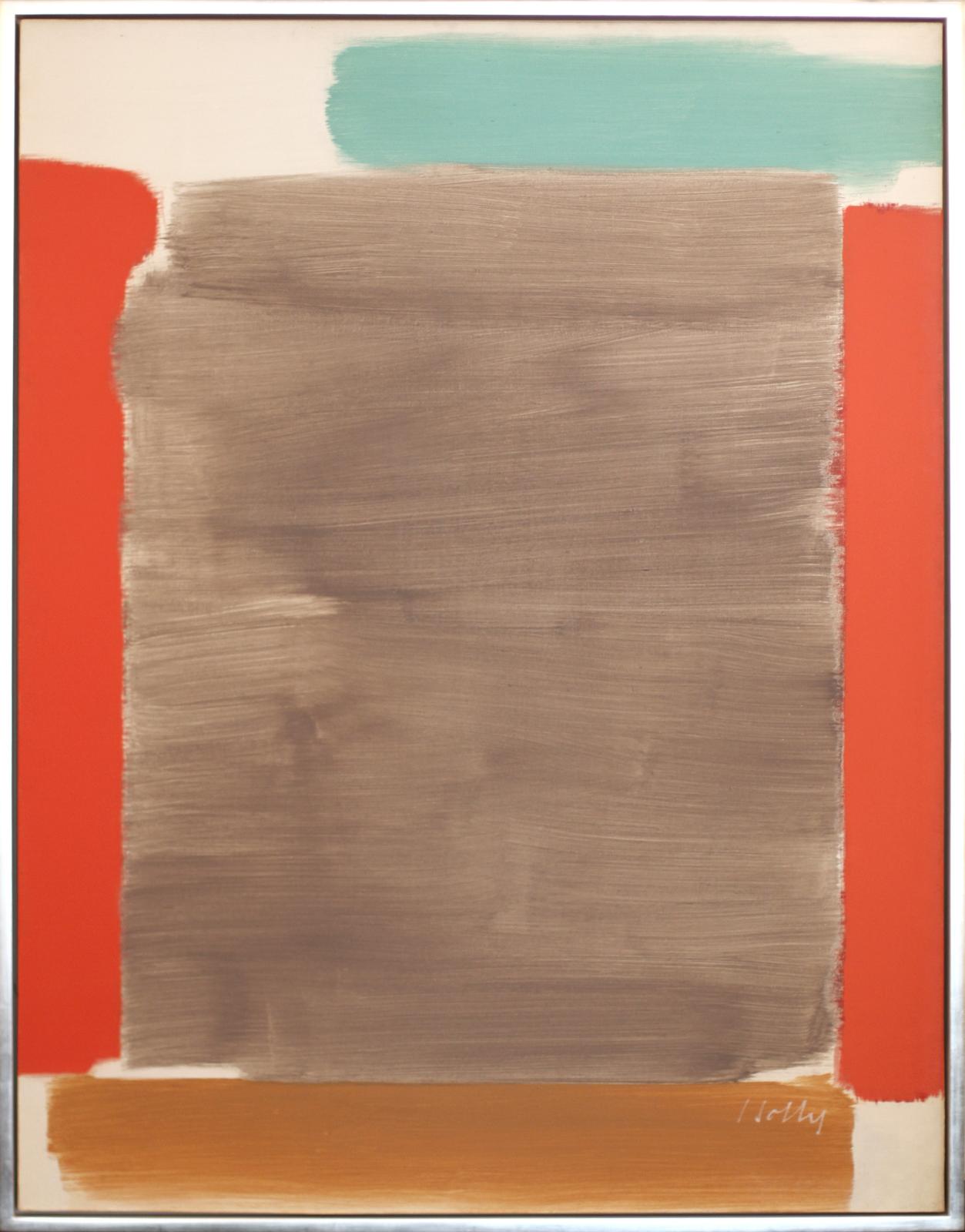 Vertical Red and Gray