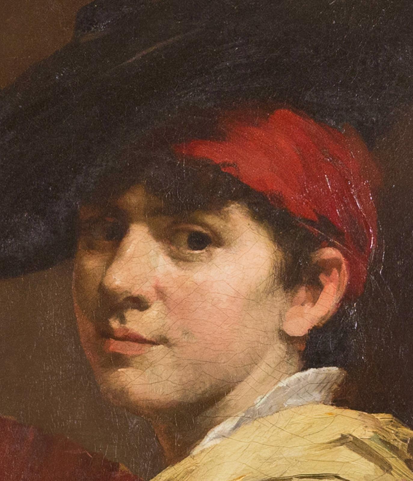 Portrait with Yellow Shawl and Fan