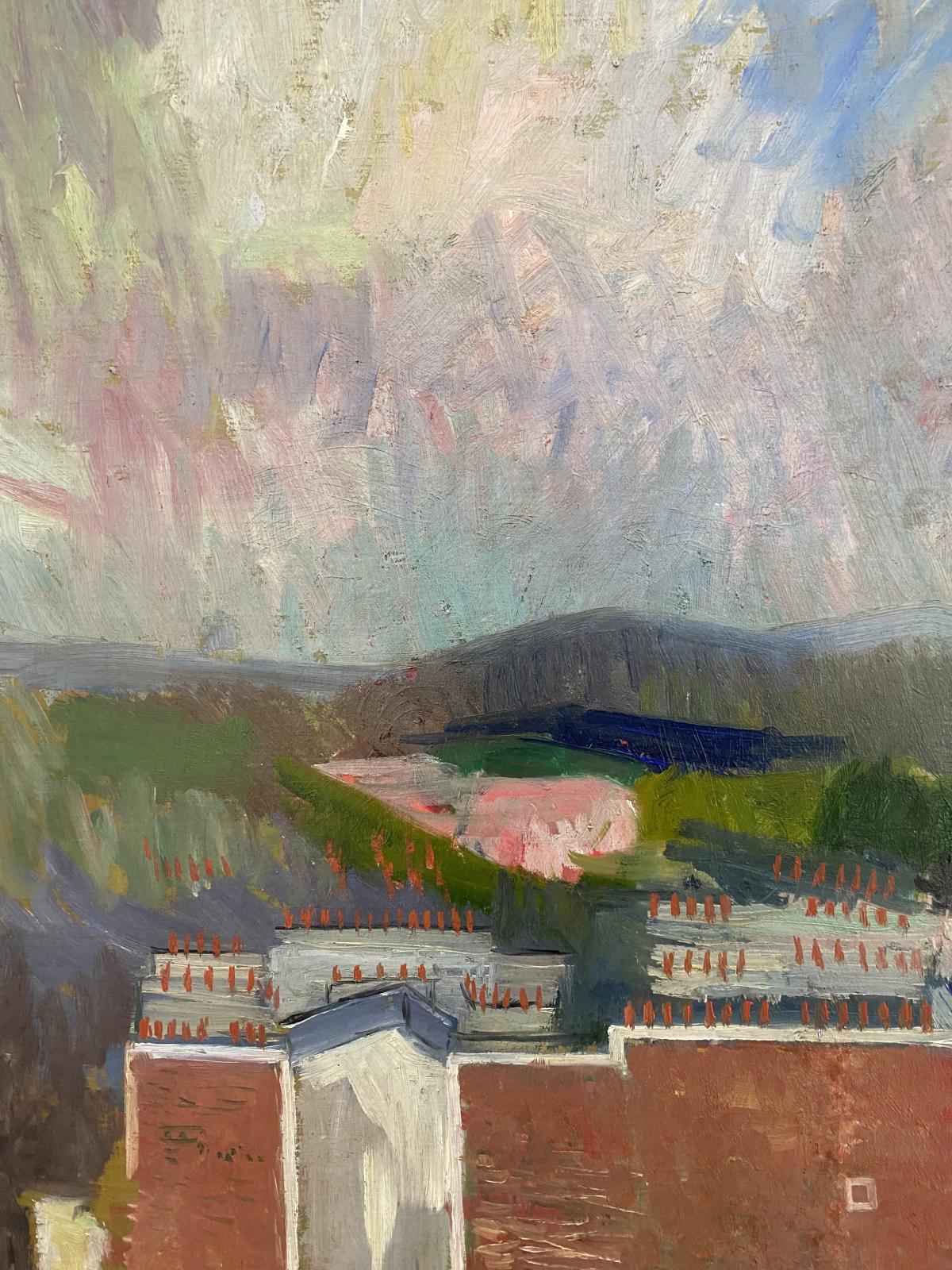 Paysage aux Batiments Rouges
