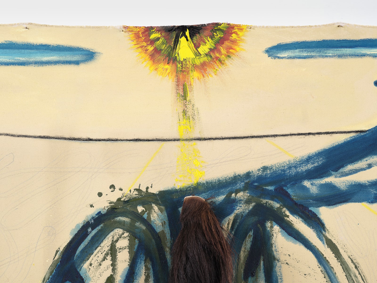 José Bedia, All The Pretty Horses, 2024