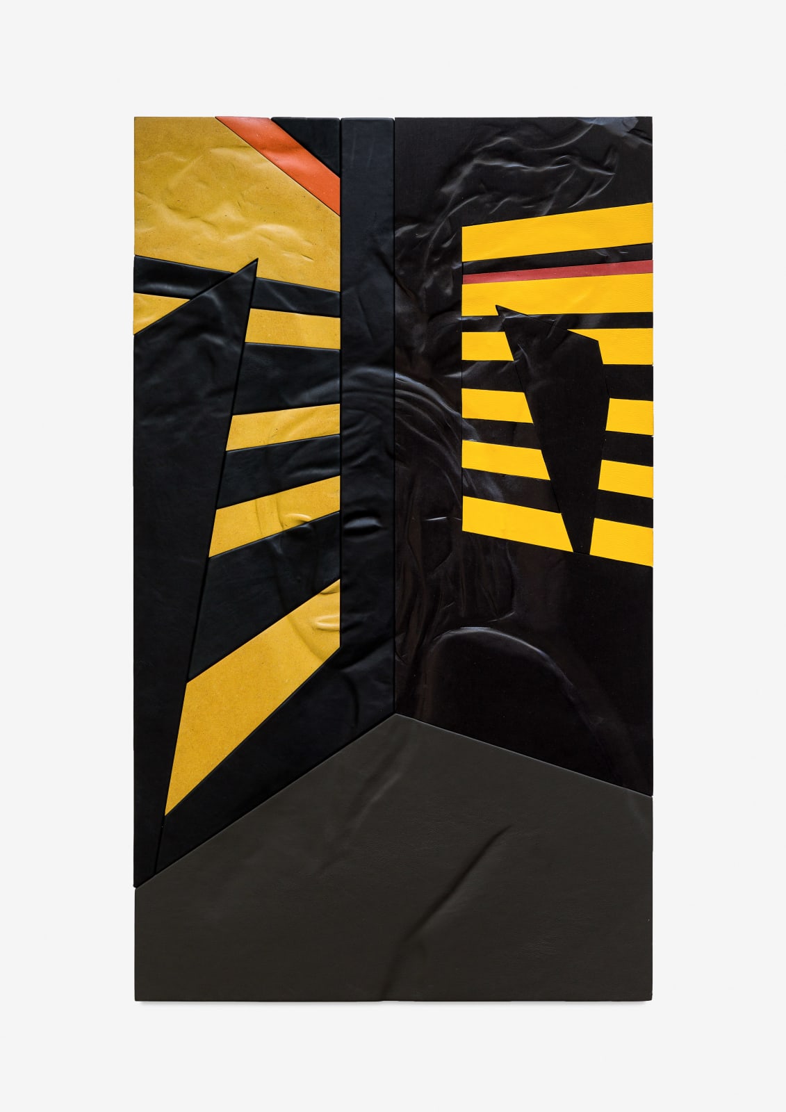 Neïl Beloufa, Person - on bay window shutters at night, 2021