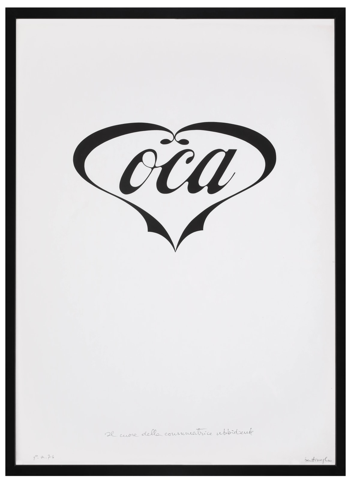 Mirella Bentivoglio, Heart for the disobedient consumer, 1975