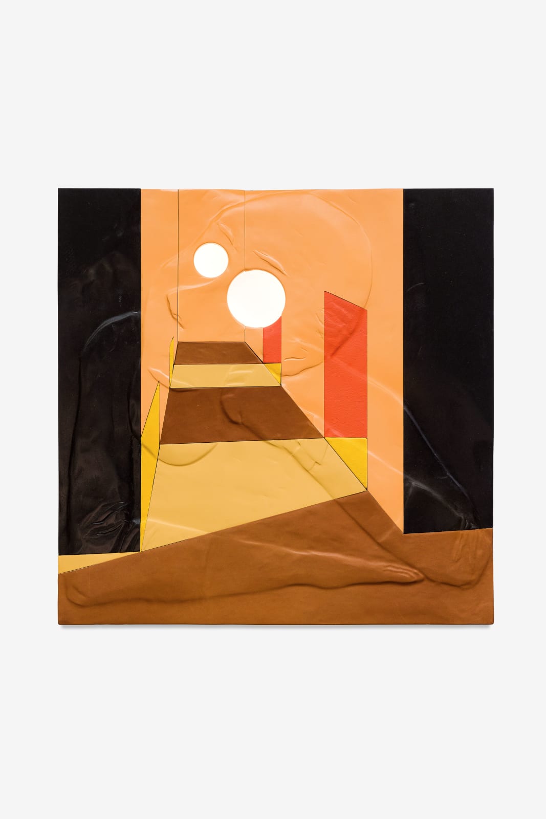 Neïl Beloufa, Banker - on a lobby at night, 2021