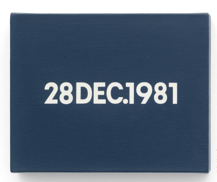 On Kawara, 28 DEC, 1981, 1981