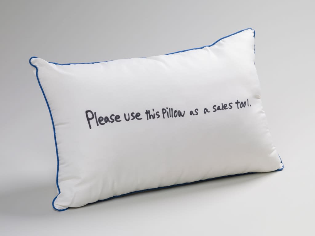 Ken Kagami, Please use this pillow as a sales tool, 2017