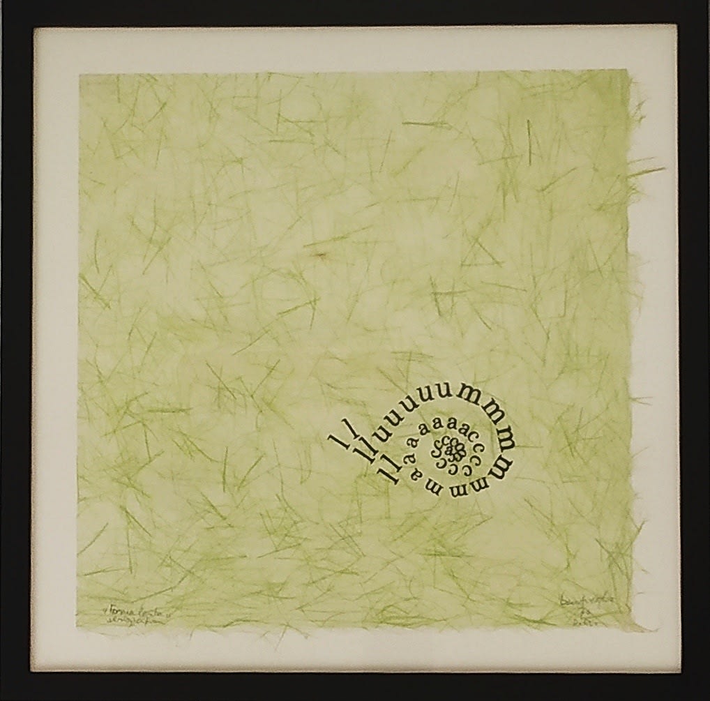 Mirella Bentivoglio, Slow Shape, 1970