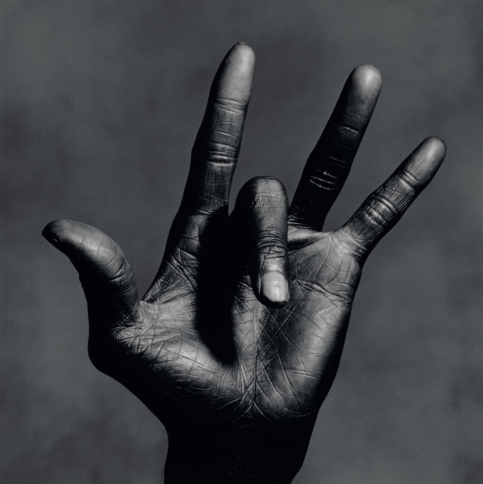 Irving Penn, The Hand of Miles Davis (A), New York, 1986