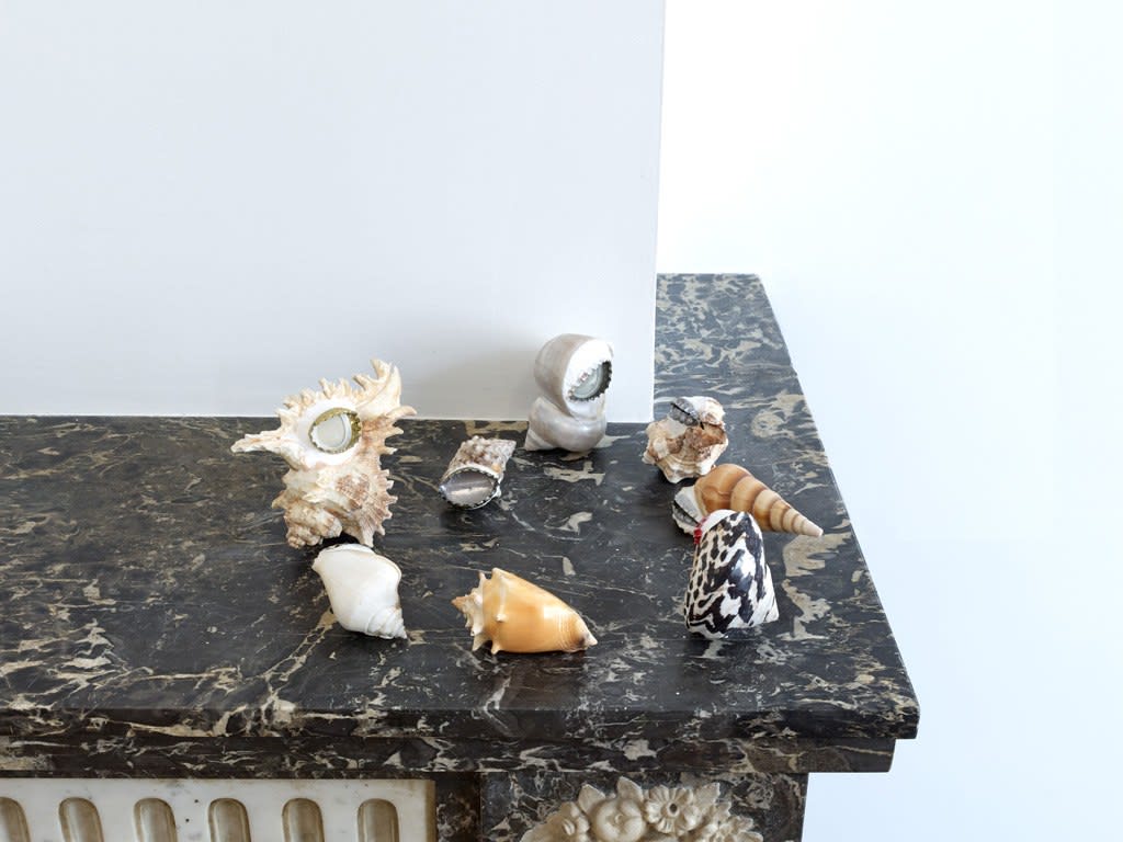 Giulio Delvè, ‘Homo homini lupus’, but also the shells are not kidding, 2017