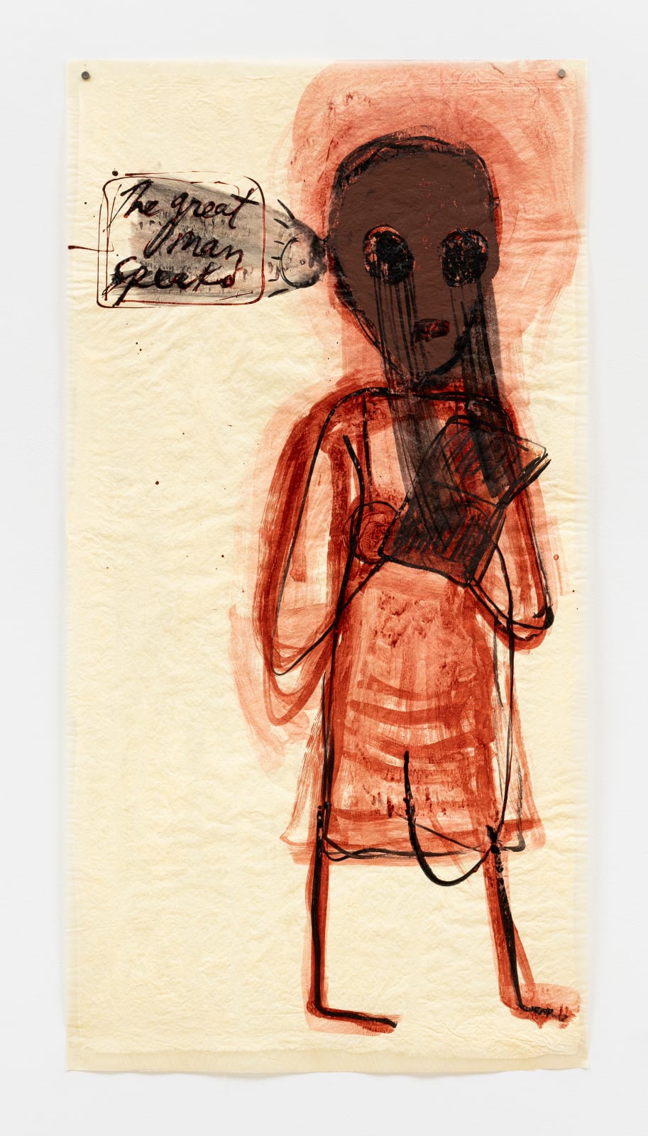 Mira Schor, "Power" Figures: The Great Man Speaks 3, 2016