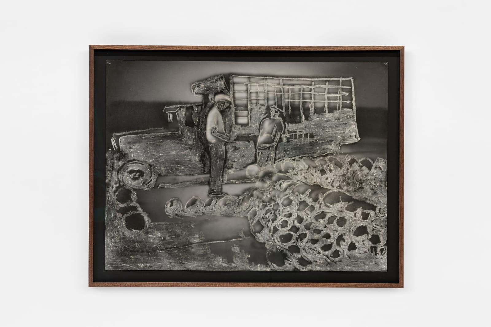 Paulo Nazareth, Watermellon for sale, from the whiteness etnographie or white circle - soth america series, 2022