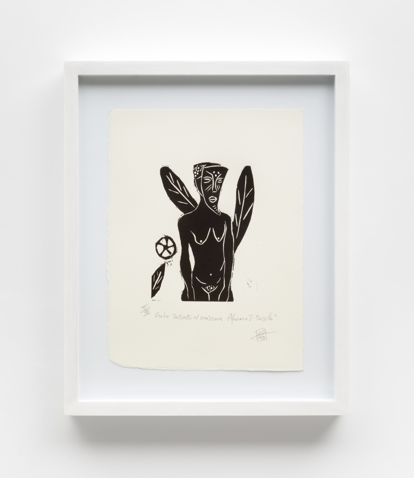 Rosana Paulino, AUTORRETRATO COM MÁSCARA AFRICANA I - TARSILA , 1998