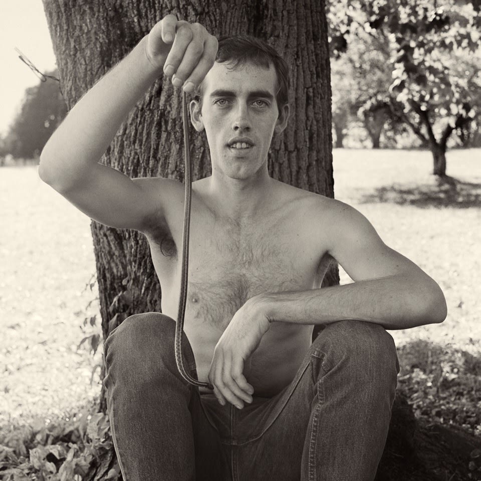 Peter Hujar, David Wojnarowicz with a Snake, 1981