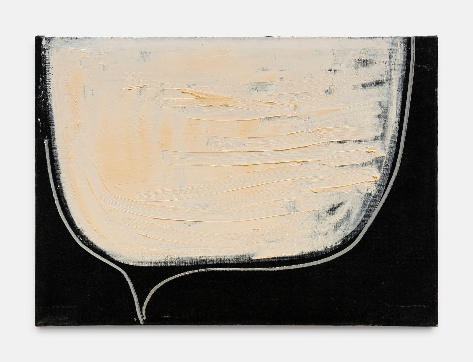Mira Schor, Big White Speech Bubble, 2007