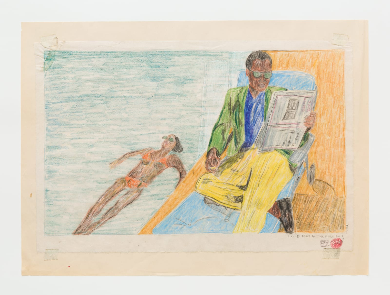 Paulo Nazareth, Blacks in the pool [from the series Blacks in the Pool], 2018