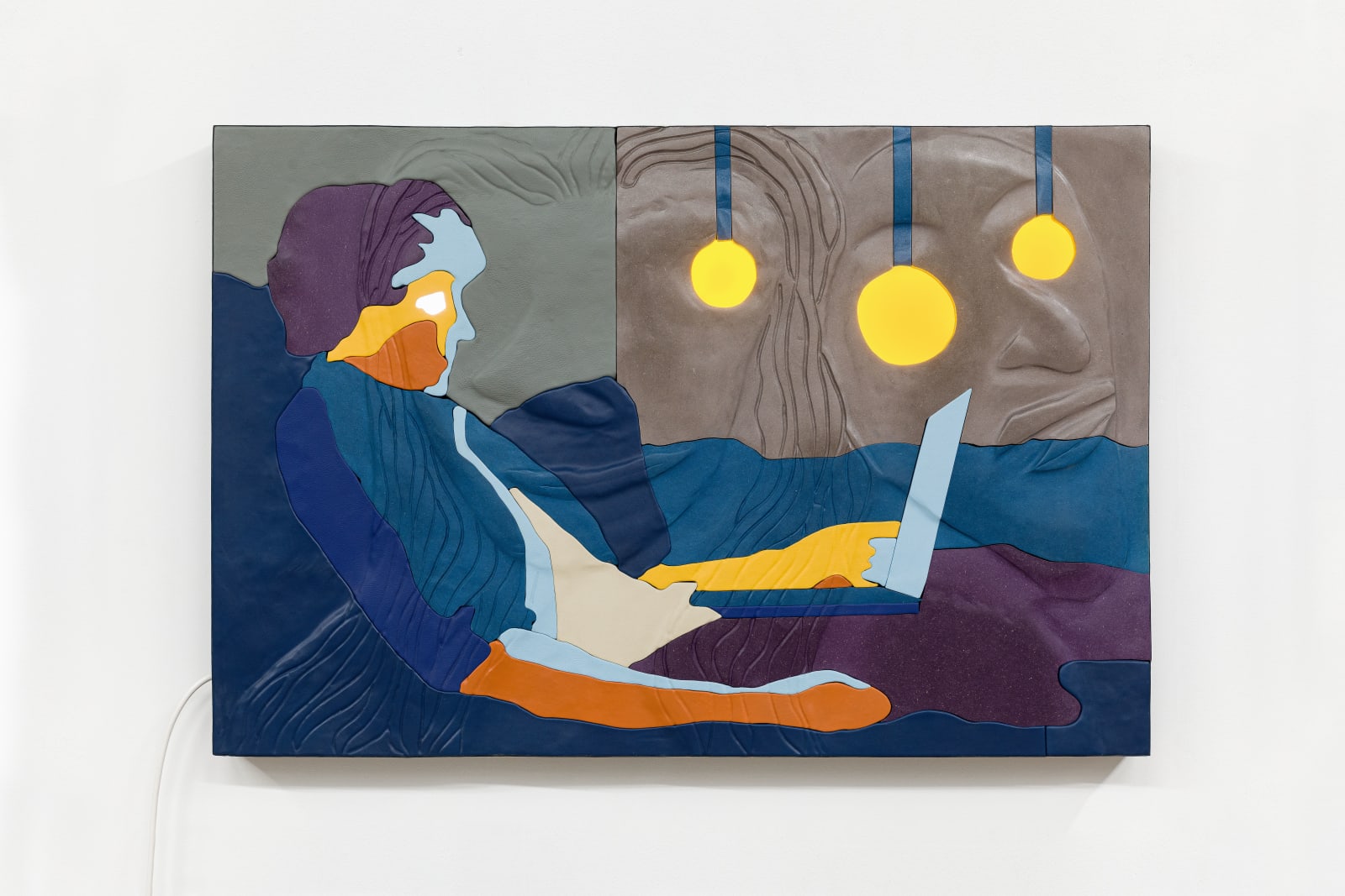 Neïl Beloufa, Talking about a remote surprise birthday party, 2021