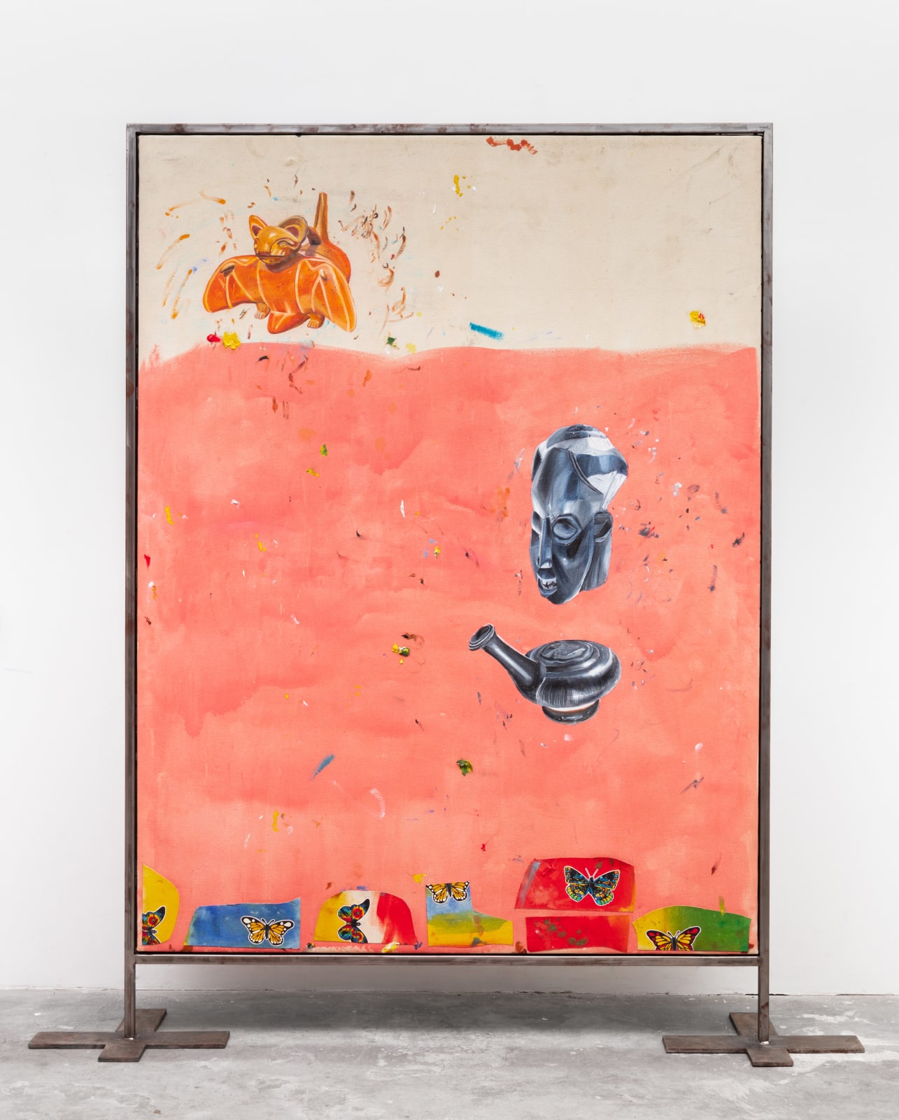 Paulo Nimer Pjota, Paisagem com objetos da coleção, 2023