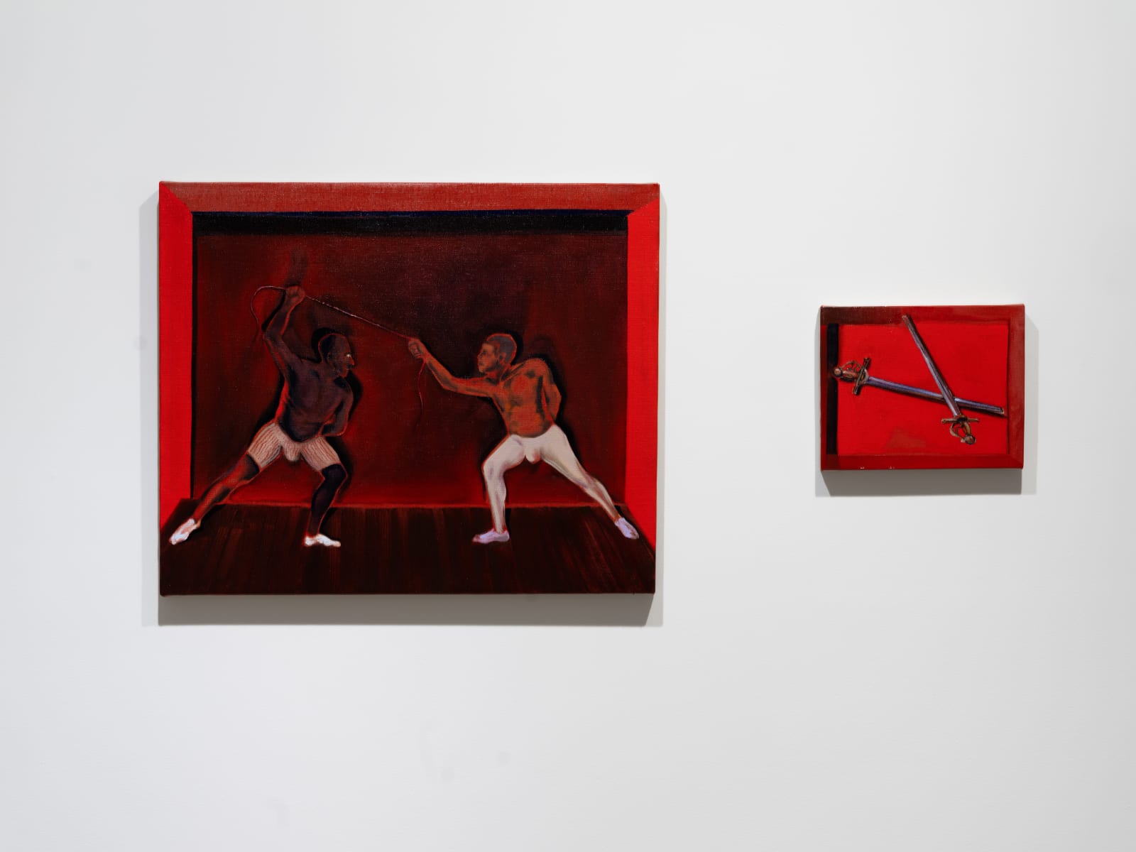 Antonio Obá, Contenda - dois títeres (Strife - two pawns), 2022