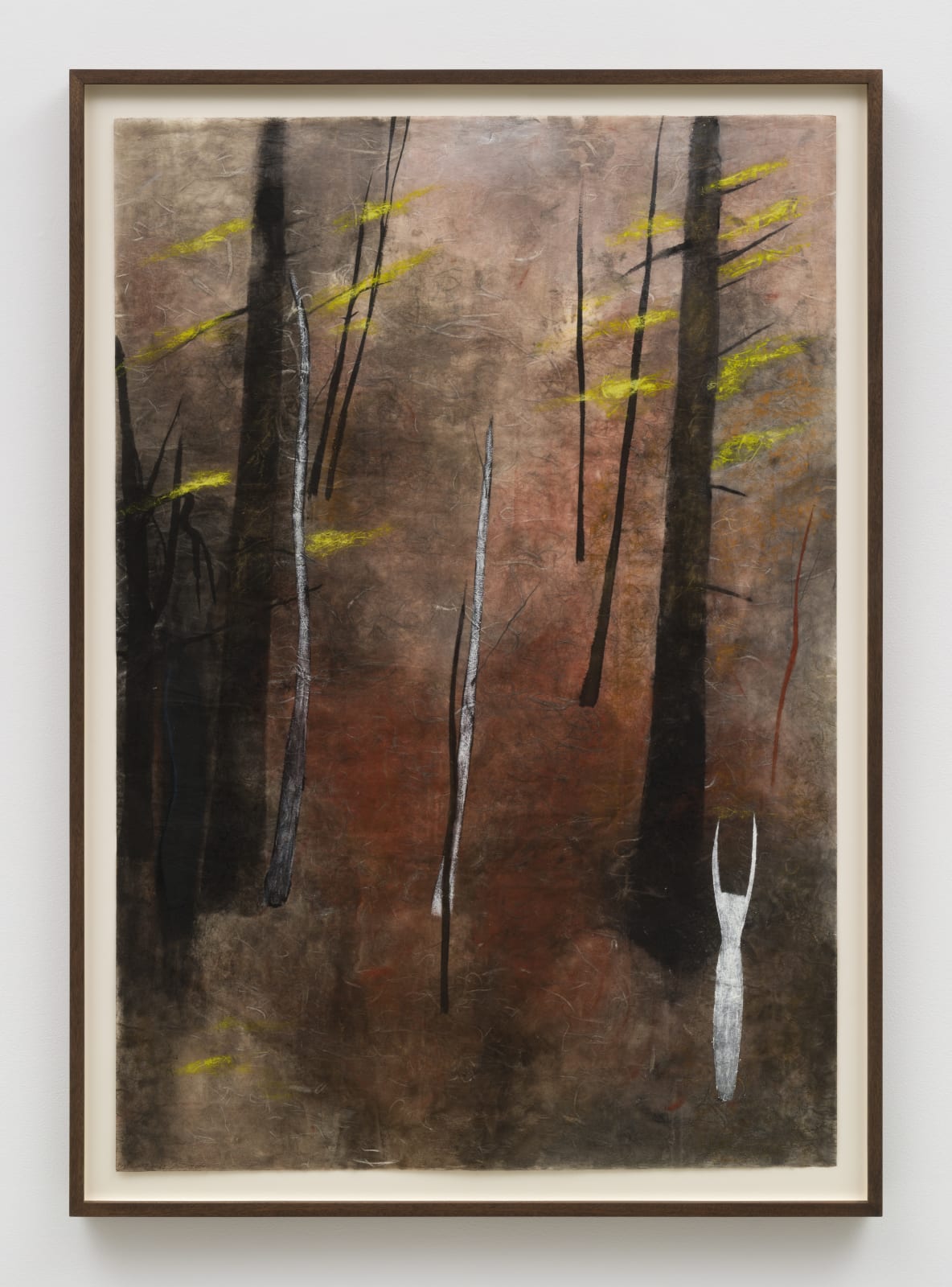 Mira Schor, White Figure in the Woods, 1982