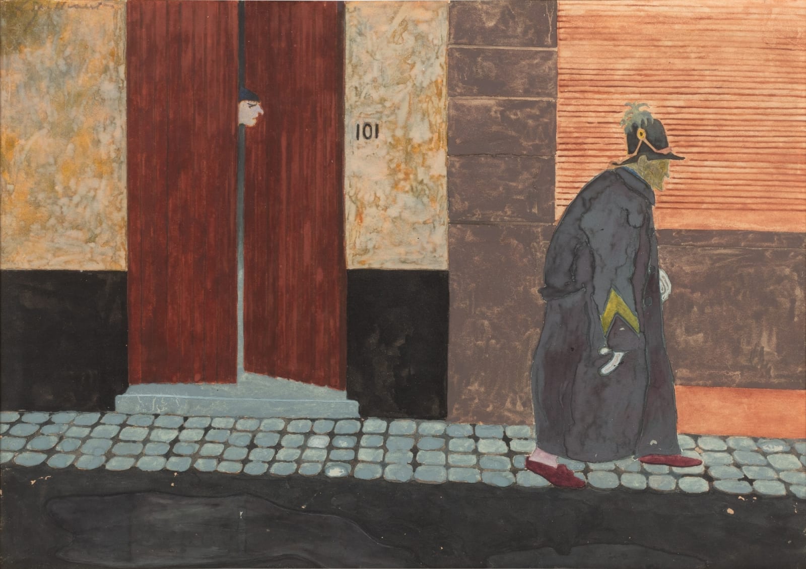 Léon Spilliaert, La peur du gendarme, 1919