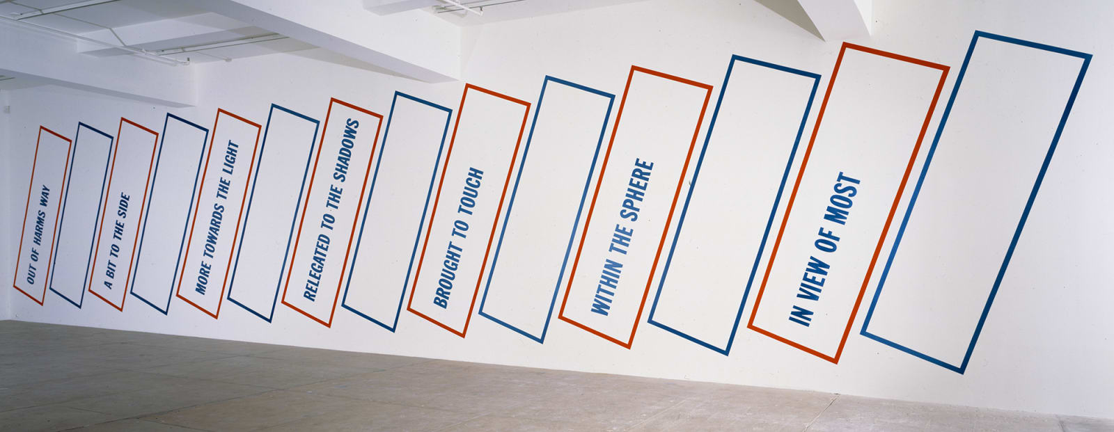 Lawrence Weiner A Basic Assumption & Five Figures of Structure