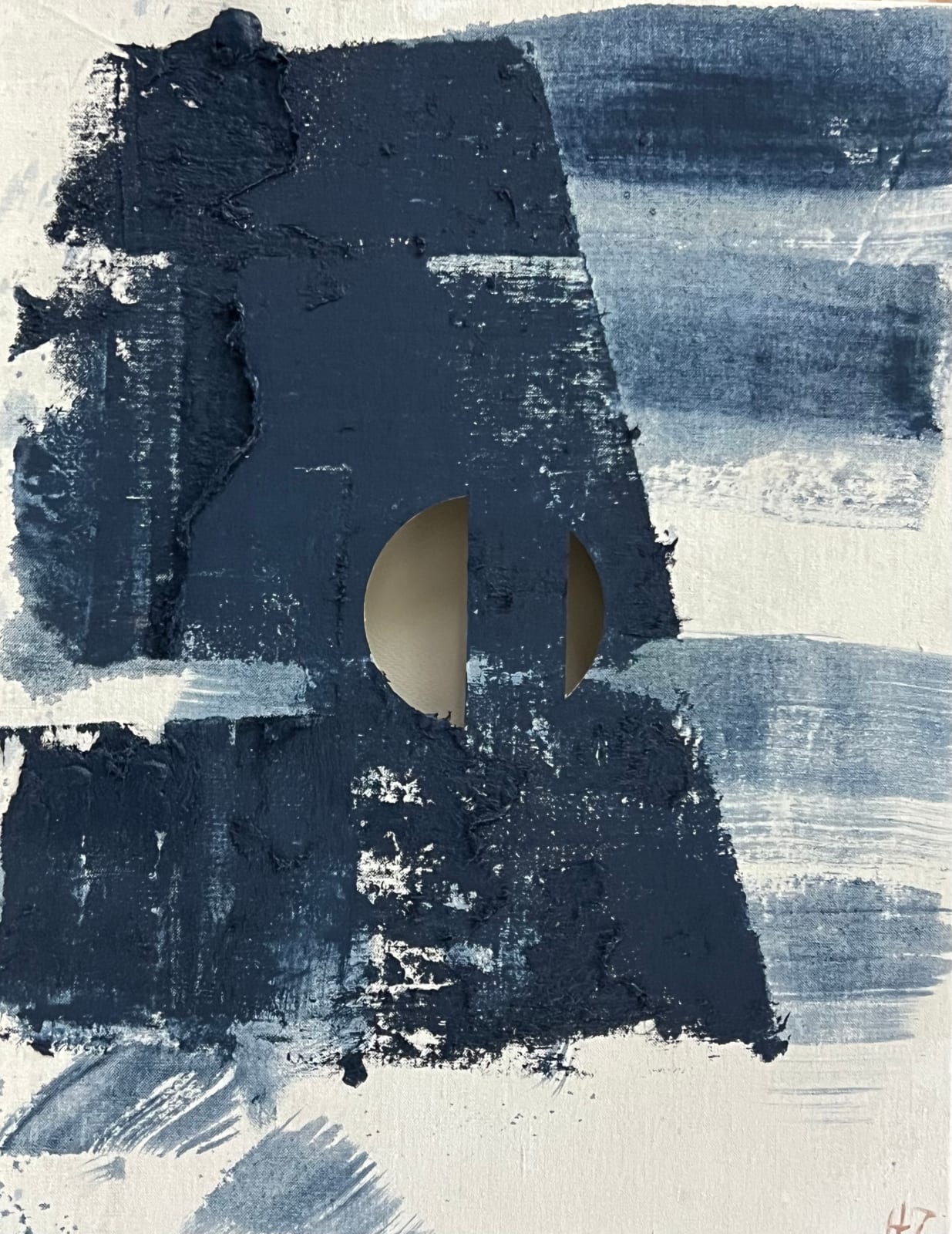 Huang Rui, Cloud and the moon 8 (Silver Beach series), 2025