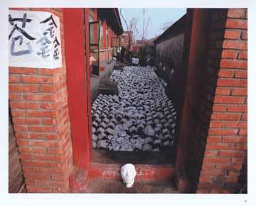 Cang Xin, Virus Series: No.2 Trampling Faces, 1994