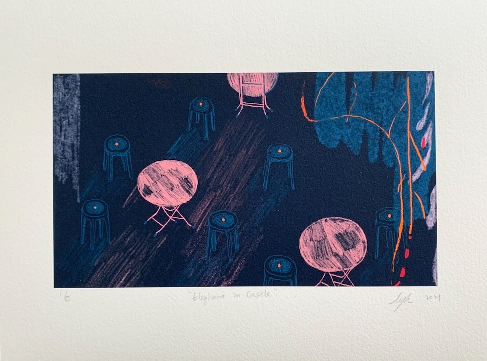 Florence Yuk Ki Lee, Elephant in Castle (Print-006), 2021