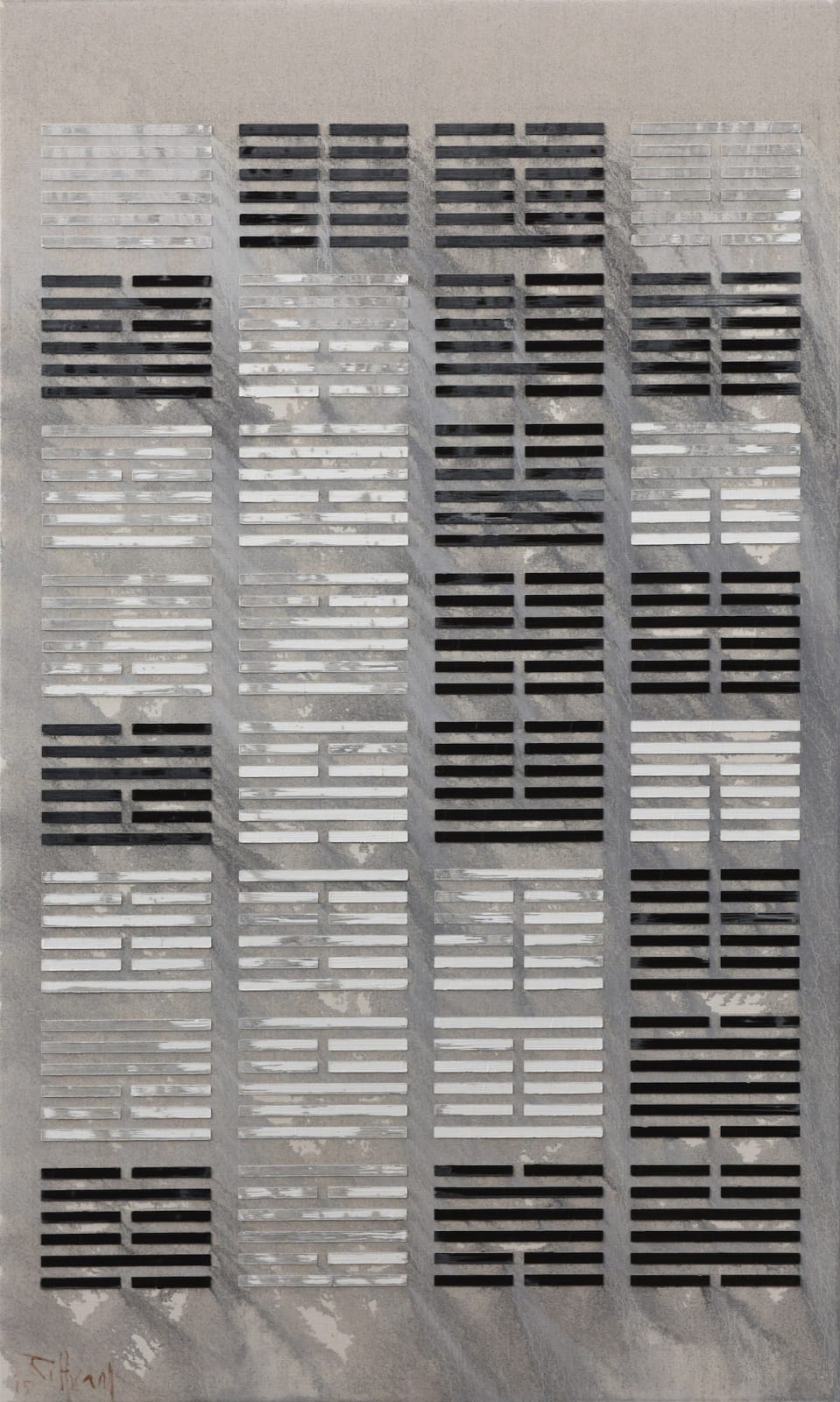 Huang Rui, Dance of I-China - Sixty-Four Hexagrams (left), 2015