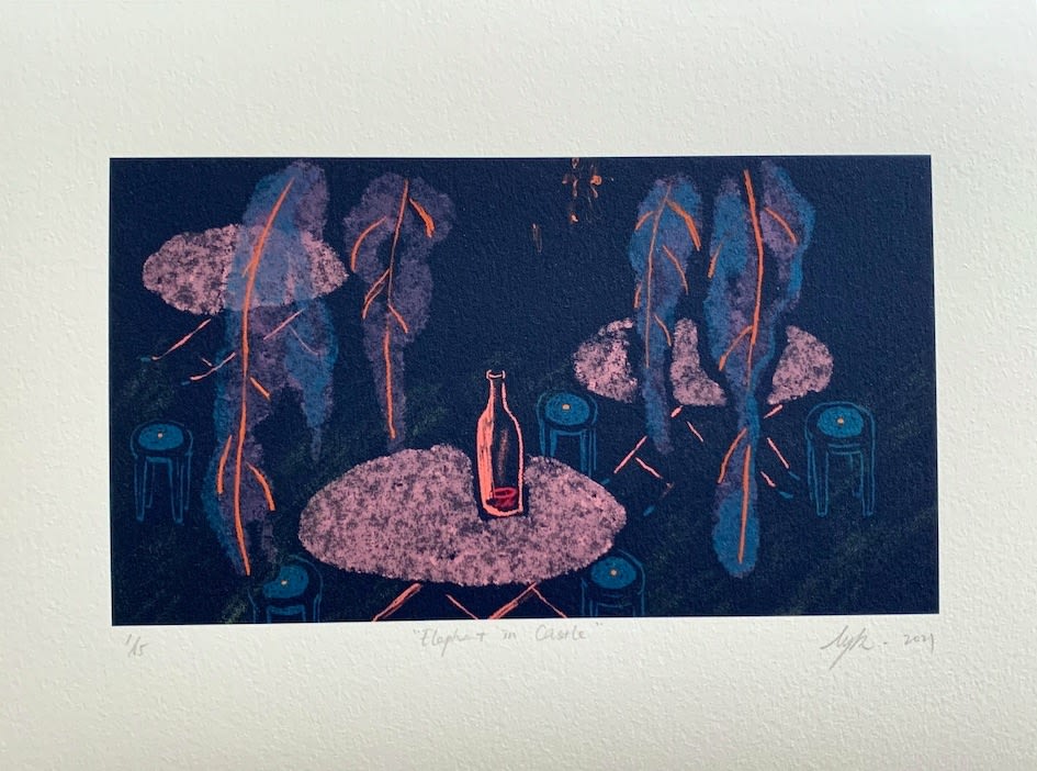 Florence Yuk Ki Lee, Elephant in Castle (Print-012), 2021