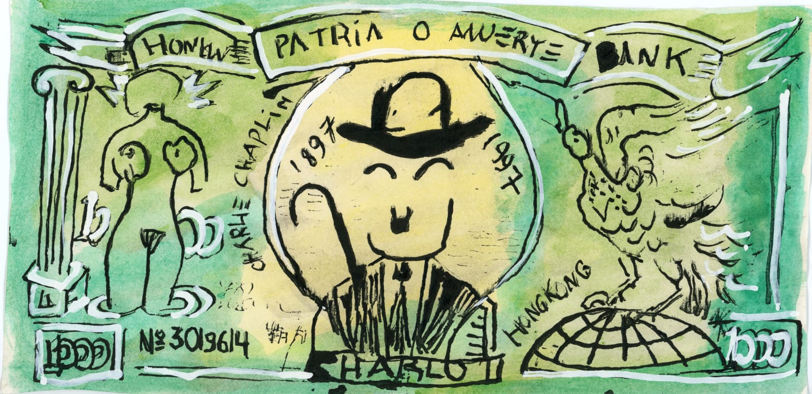 Vu Dan Tan, Money series/ Hong Kong Dollars – Charlie Chaplin subset, 1997