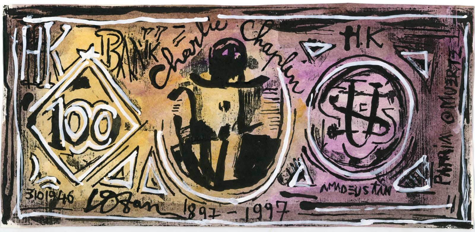 Vu Dan Tan, Money series/ Hong Kong Dollars – Charlie Chaplin subset, 1997