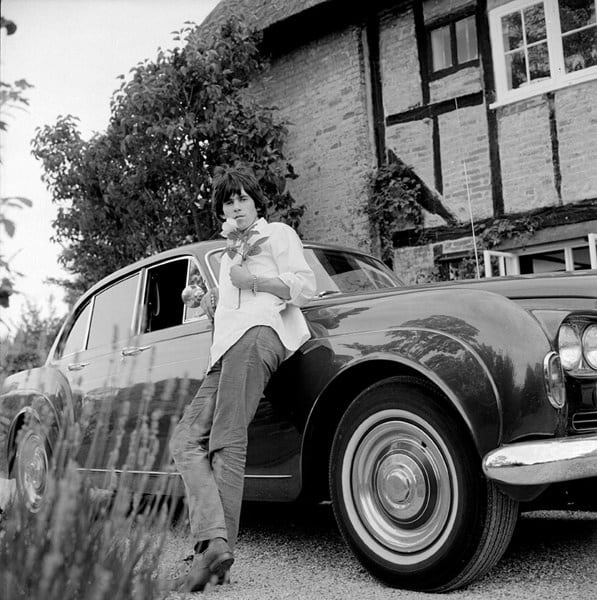 Gered Mankowitz, Keith Richards and Bentley , 1966