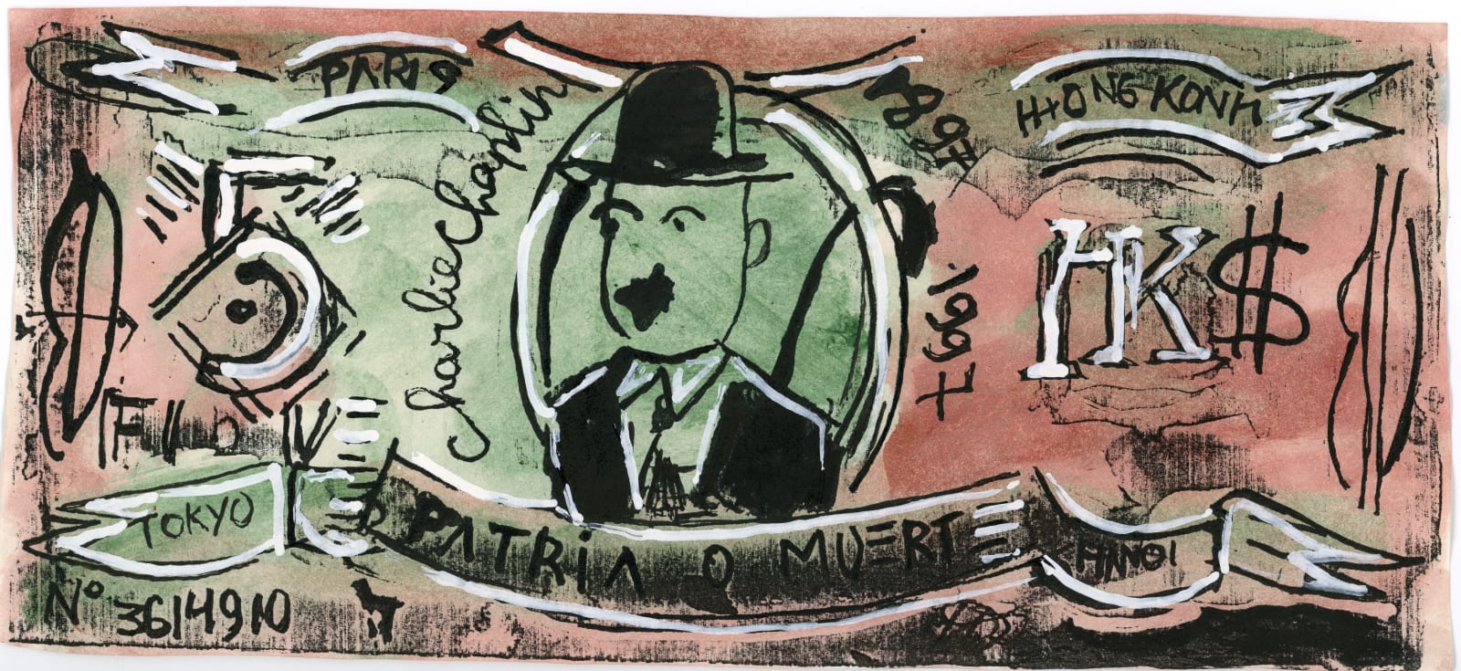 Vu Dan Tan, Money series/ Hong Kong Dollars – Charlie Chaplin subset, 1997