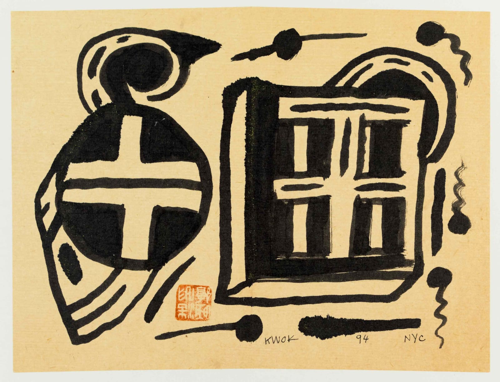 Frog King, Circle and Square, 1994